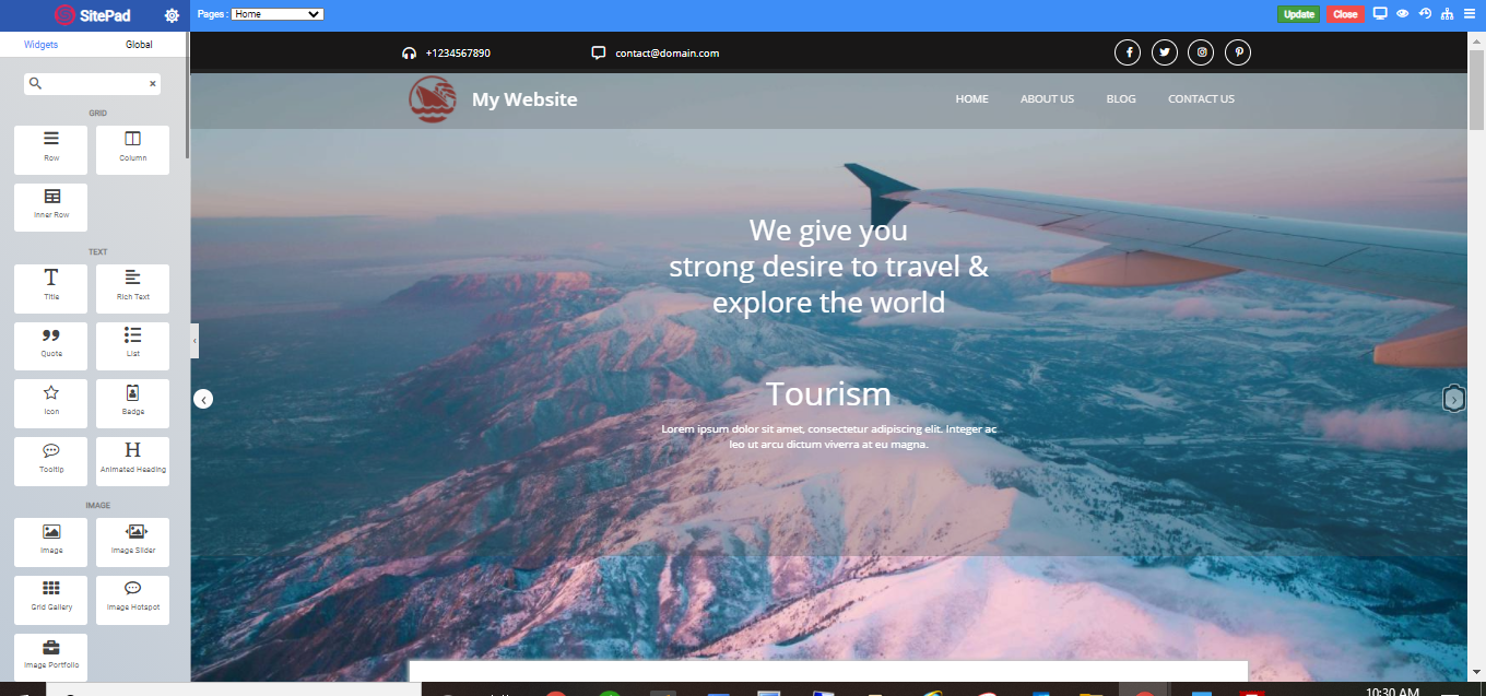 site builder